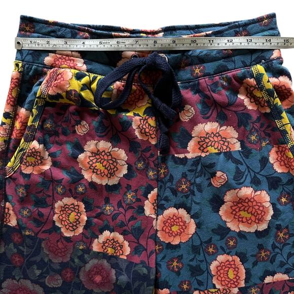 Anthropologie Saturday Sunday Camilla Knit Joggers Size Small Patchwork Floral - Picture 5 of 5